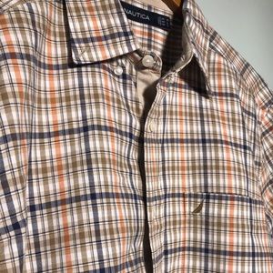 Men’s Nautical long sleeve button down shirt